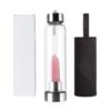 Hexagonal Prism Crystal Glass Water Cup with Magic Wand Spa Design - Custom Logo Option Available