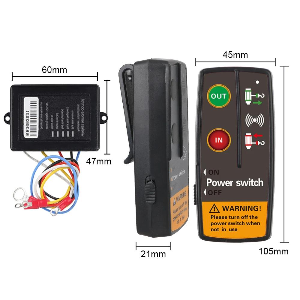 Controler comutator troliu electric 12V 24V Accesorii pentru telecomandă fără fir pentru Jeep Off Road 4x4 ATV Remorcă Barcă Universal