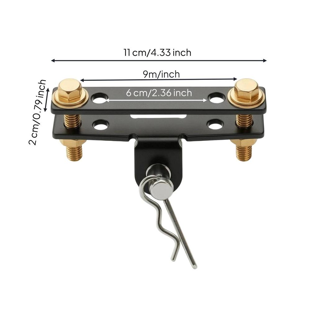 Trailer Connector with Bracket Impact-Resistant Towing Hookup