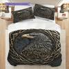 Eagle Pattern Bedding Quilt Set Quilt Cover Pillowcase Home Decoration Birthday Gift (1 * duvet cover + 2 * pillowcase, without core)