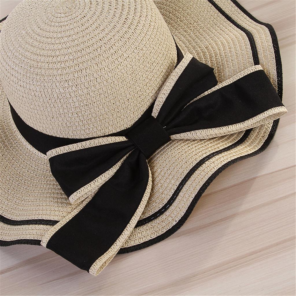 Women Beach  Jazz Sunshade Panama Fedora Hat Gangster Cap