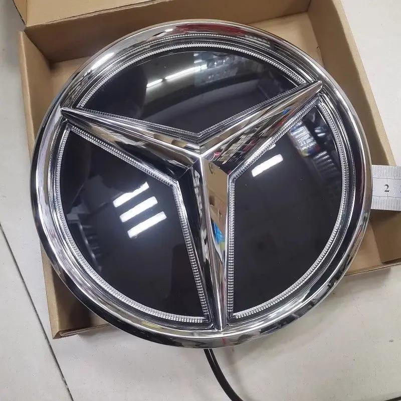 Для Mercedes benz W204 W205 W213 W177 W176 W218 W253 GLE GLC GLS W206 VITO W447Світний значок на решітку 3D Опукла зірка Передня емблема