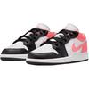 Jordan Air Jordan 1 Low top Children's Basketball Shoes White Pink Unisex 553560-025