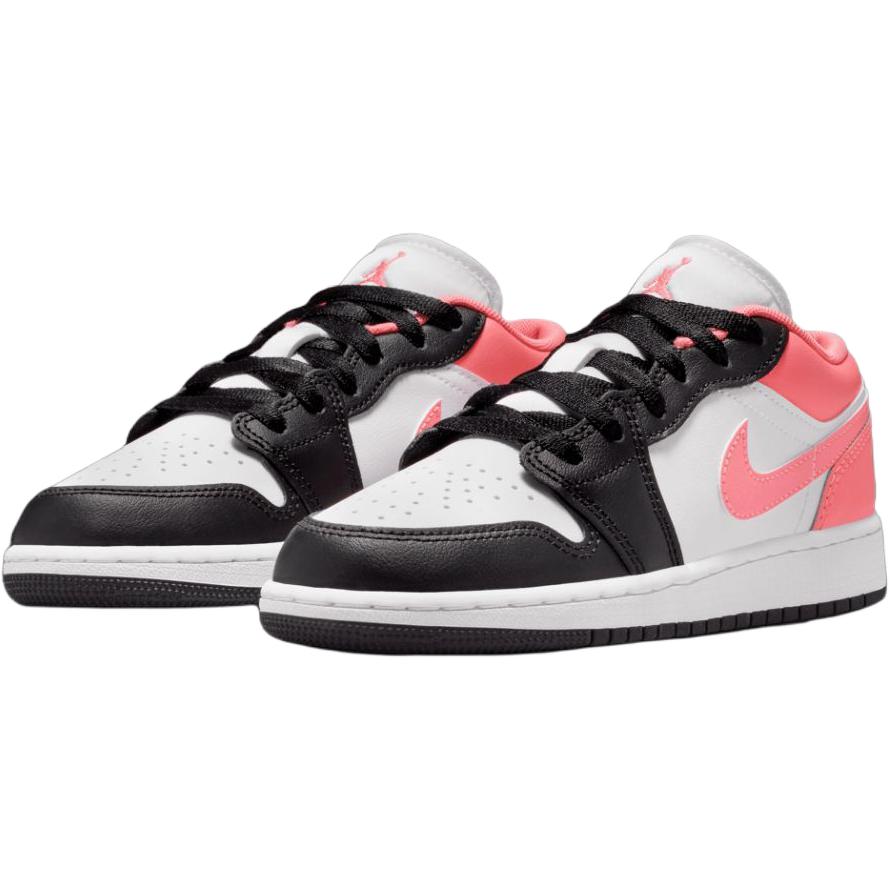 Jordan Air Jordan 1 Low top Children's Basketball Shoes White Pink Unisex 553560-025