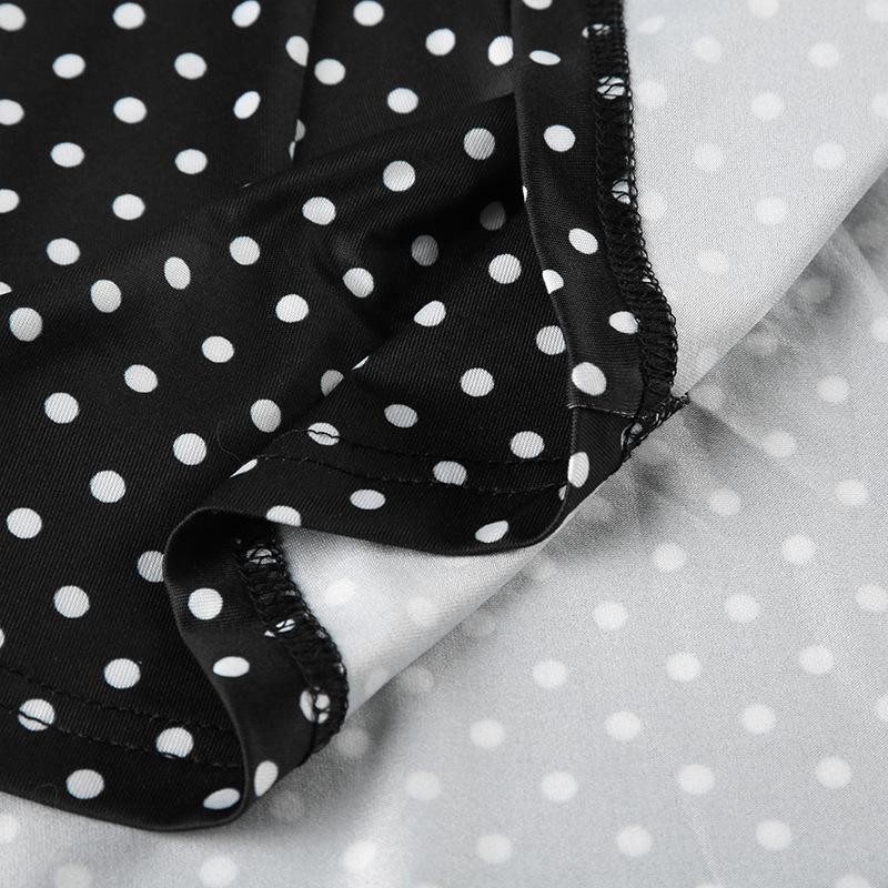 European & American Summer Fashion: New French Polka Dot Midi Fishtail Skirt