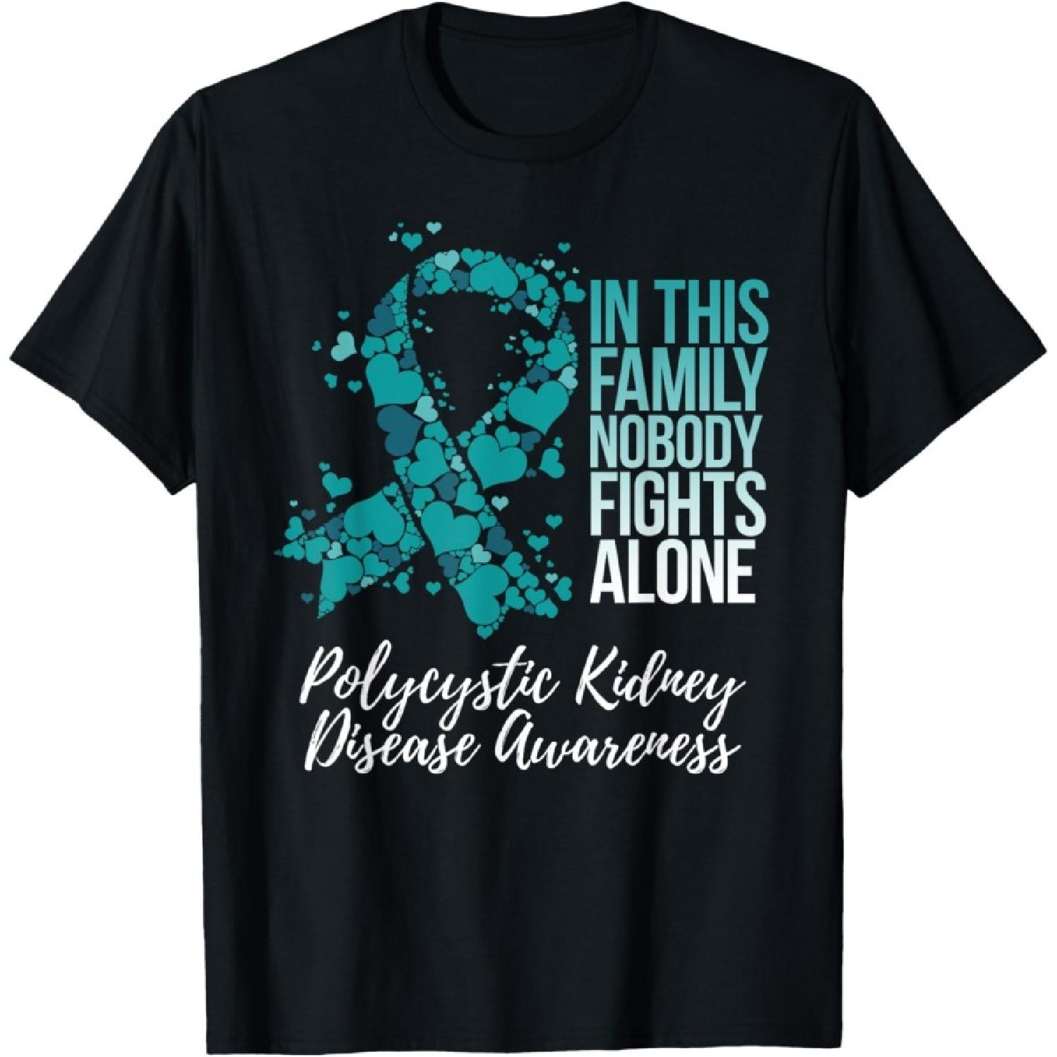 

Family Support Polycystic Kidney Disease PKD Awareness T-Shirt XXXXXL чорний