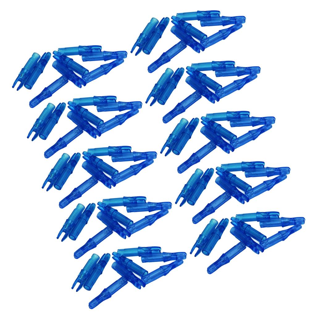 100pcs Archery Nock Plastic Insert Nocks Light Weight Nocks Replacement for Archery Bow
