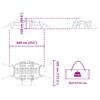 Family Tent with Rain Fly Waterproof Blue 18 Person