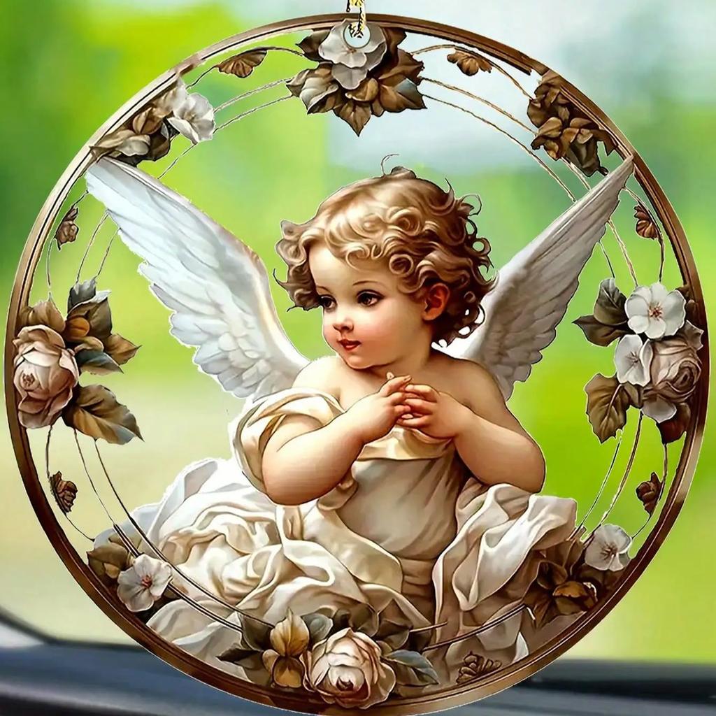 Engel Heimdekoration, Feiertagsgarten Gitter Party Anhänger Geschenk, Innendekoration, Wohnzimmerdekoration