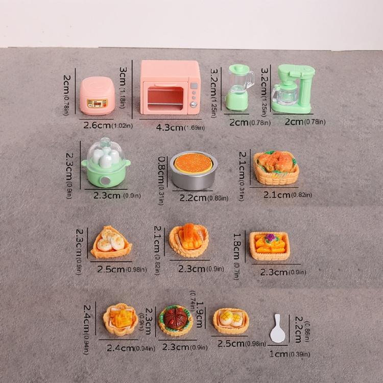 Miniature Oven And Cooker Set For Kids Doll House Pretend Cooking Toy With Realistic Detail Kitchen Scene Setting Props