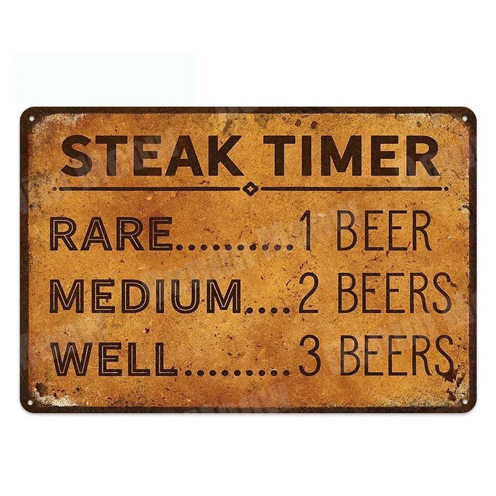 Vintage Drink Beer Aluminum Sign Alcohol Metal Sign Backyard Bar Retro Plaques For Man Cave Pub Cafe Club Rules Painting Decor