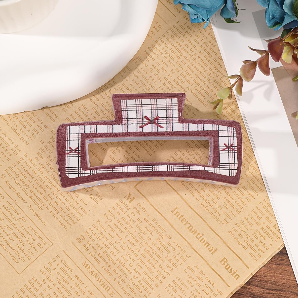 1pc New Velvet Red Double-Sided Rose Hair Claw Clip, Bridal Hair Accessory, Valentine s Day Gift Hairpin, Updo Shark Clip B