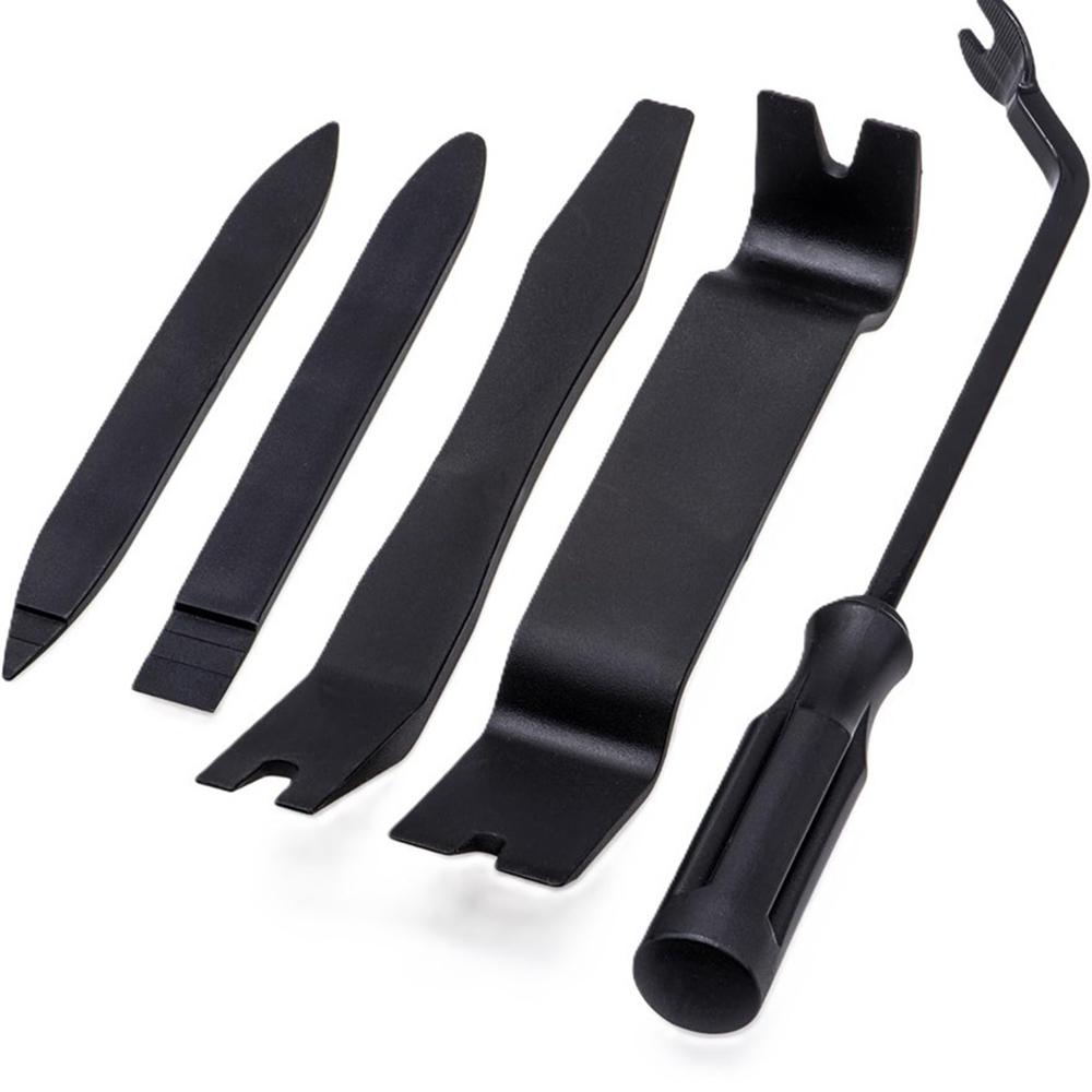 

New 5/4Pcs Car Interior Trim Removal Tool No-Scratch Removal Pry Tools for Door Panel Auto Interior Fastener Removal Set 5 Pcs Black