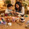 Tiny 3D Beaded Animal DIY Kit, Easy DIY Beading Embroidery Kit With 4 Cute Designs, 3D Animal Themed Beadwork Kit For Beginners