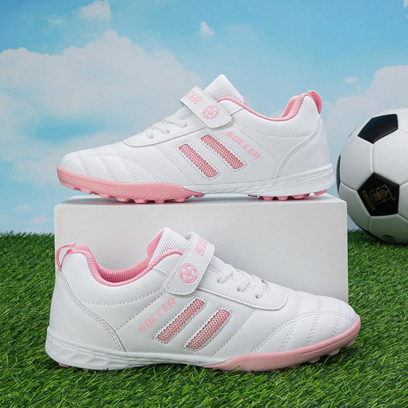 Autumn children's football shoes women's broken nails grass training breathable non-slip Velcro sports shoes outdoor kicking shoes
