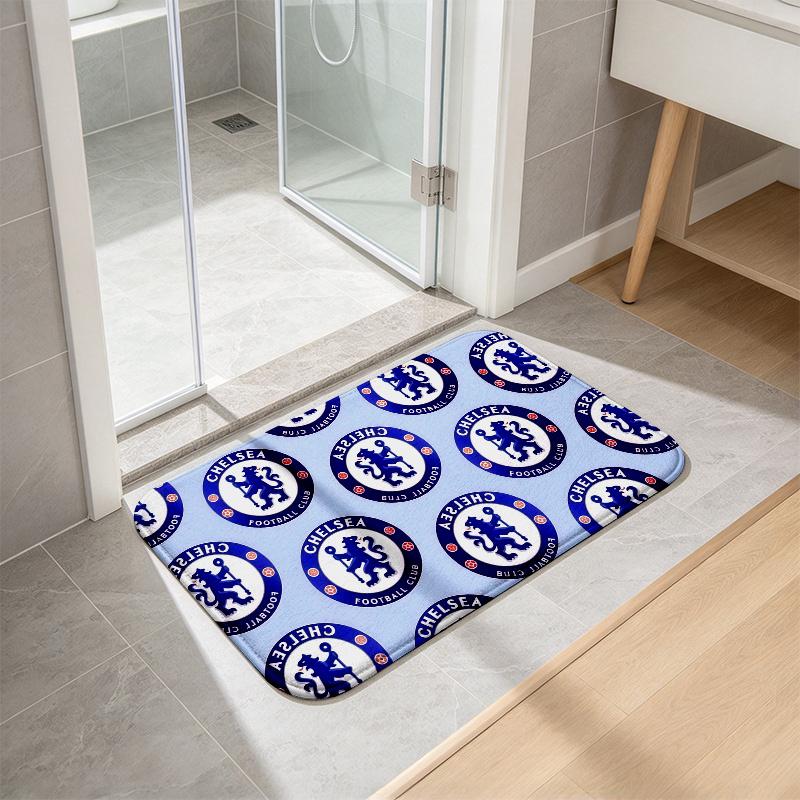 Chelsea FC Print Flannel Kitchen Mat Christmas Soft Area Rug Non Slip Floor Carpet Home Decoration