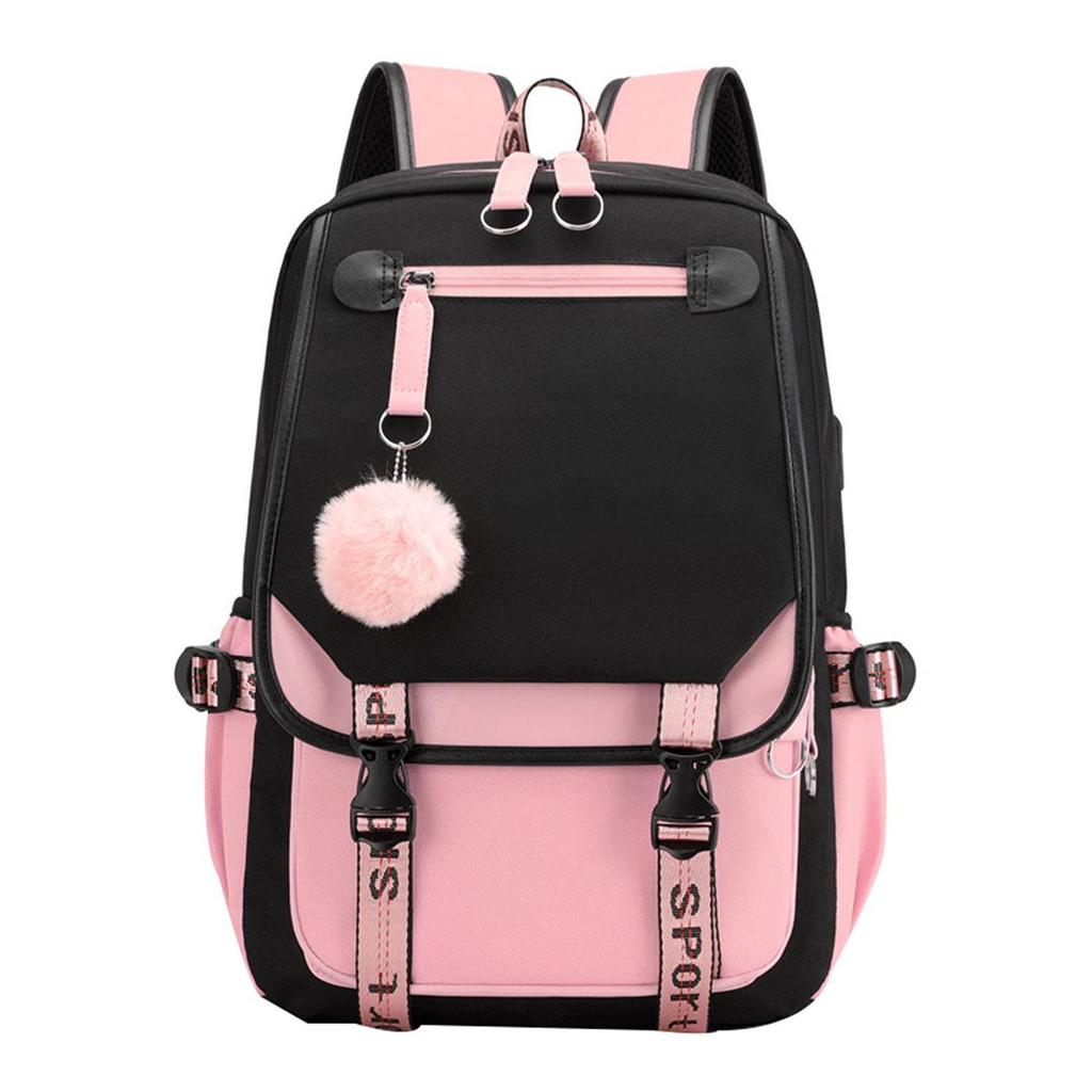 New Large-Capacity USB Schoolbag for Girls: Perfect for Elementary To High School, Travel, and Leisure