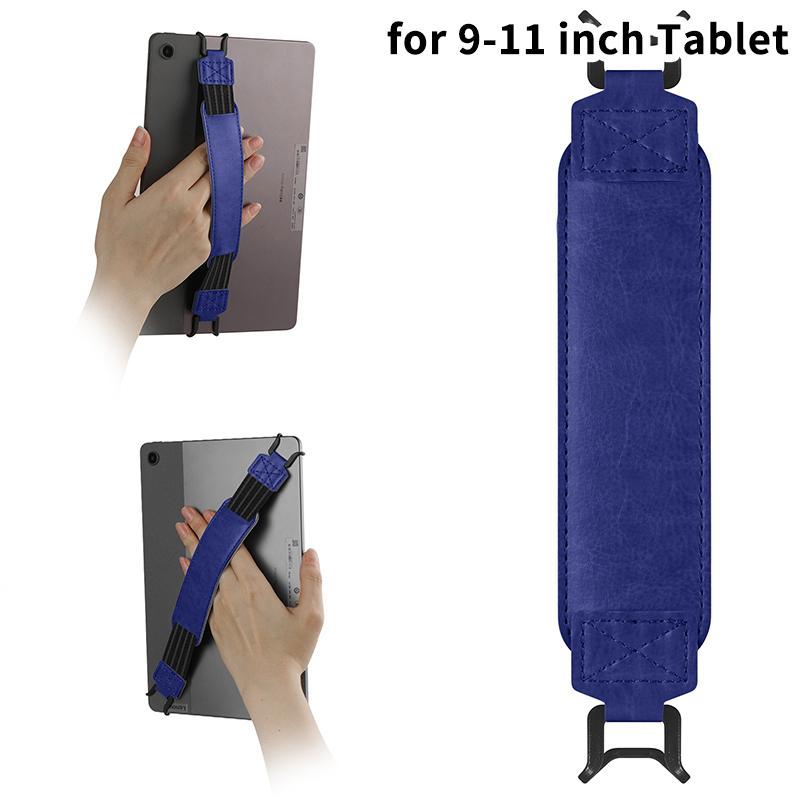 

Кожаный ручной ремешок для планшета 6-11 дюймов, ручка-держатель для подставки, безопасность для iPad Xiaomi Samsung для Kindle Kobo Voyaga, держатель для электронных книг for 9/11 inch темно-фиолетового