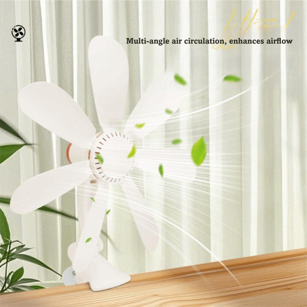 Strong Wind Portable Clip Fan Powerful Airflow Mini Quiet Fan Small Personal Cooling Fan  Bedroom