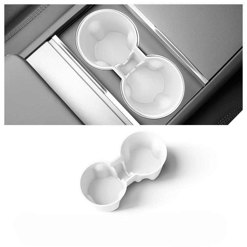 Cup Holder for Tesla Model Y Juniper 2025 Center Console Storage Box Non-slip Insert Cup Holder Car Interior Accessories