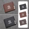 New Fashion Business Wallet Leather Car Logo Card Holder Men Coin Purse For Opel Zafira Meriva Mokka Grandland Antara Ampera