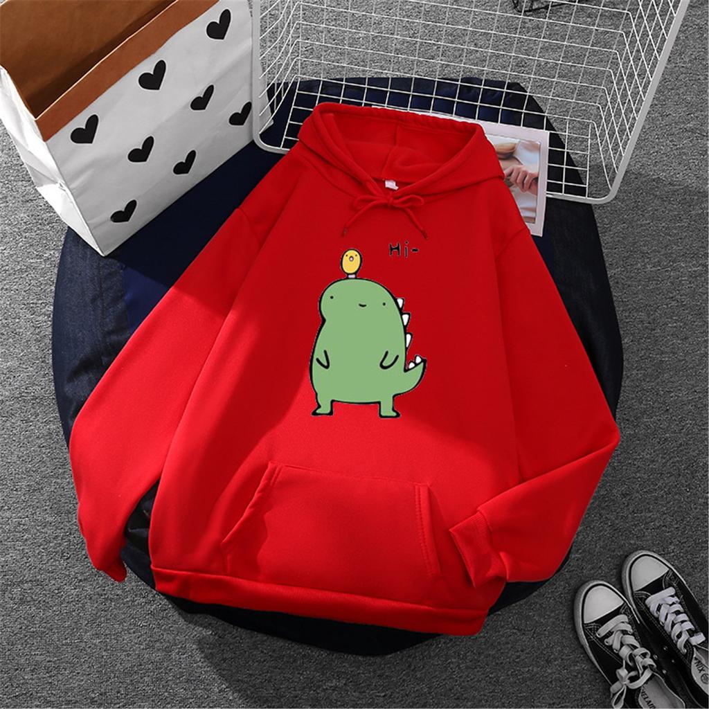Pulôver feminino de manga comprida com estampa e blusa de moletom