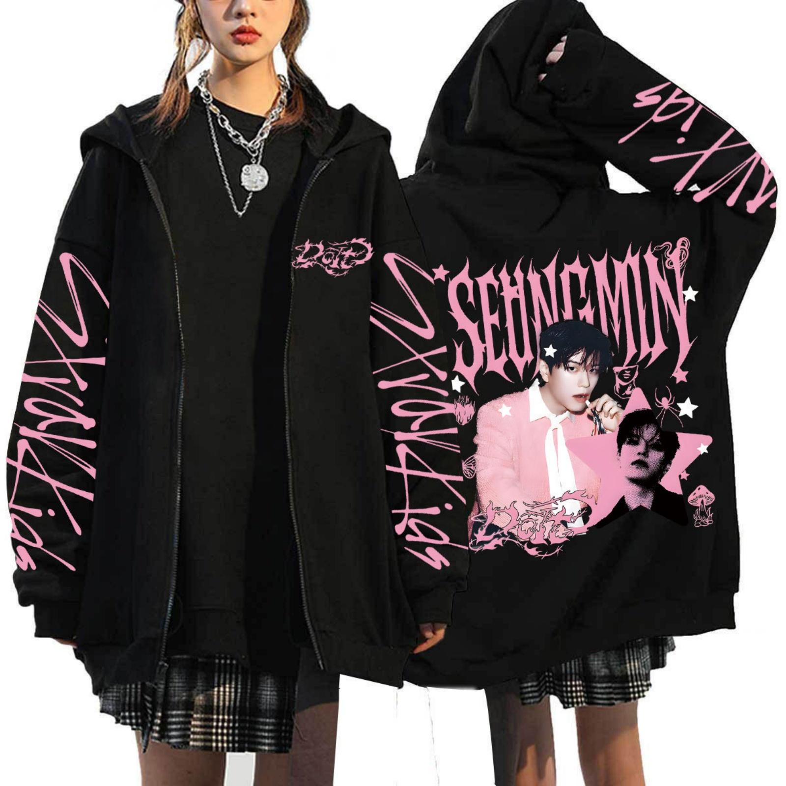 

Женская повседневная модная толстовка с капюшоном на молнии с длинными рукавами и принтом XL