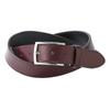 Cordovan Leather Belt, One Size Fits All, Made In Japan (Burgundy)