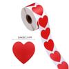 Heart Red Stickers Seal Labels 50-500pcs Labels Stickers Scrapbooking For Package And Wedding Decoration Stationery Sticker