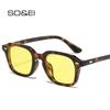 SHAUNA New Square Candy Color Women Sunglasses Retro Rivets Men Trending Orange Sun Glasses Shades UV400