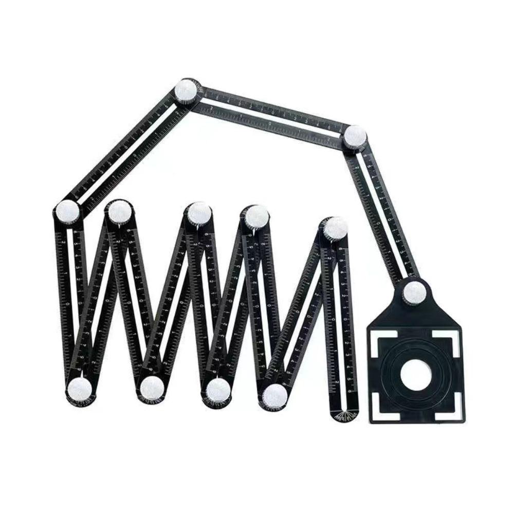 

Inches & Centimeters 12-sides Ruler Adjustable Folding Ruler Woodworking чёрный