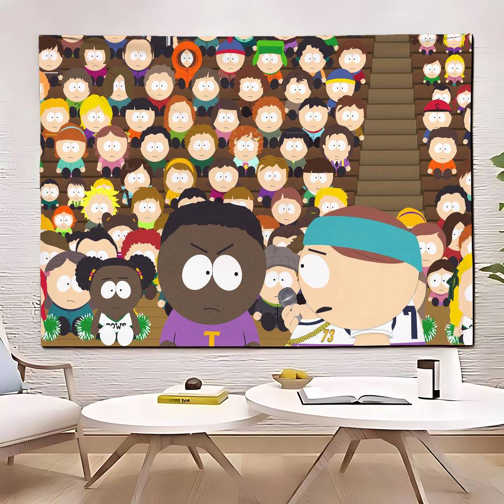 SSouth Cartoon PPark Tapestry Customizable Tapestries Of Various Styleswall Hangings Celebrity Photo Printingwall Hangings