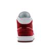 Dámské tenisky Air Jordan 1 Mid Red Velvet Bílá Černá Týmově červená FZ3334-100