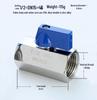 304 Stainless Steel Mini Manual Ball Valve with Male & Double Female Threads