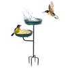 Bird Feeder And Bath Bird Feeder with Four-Prong Stake Outdoor Bird