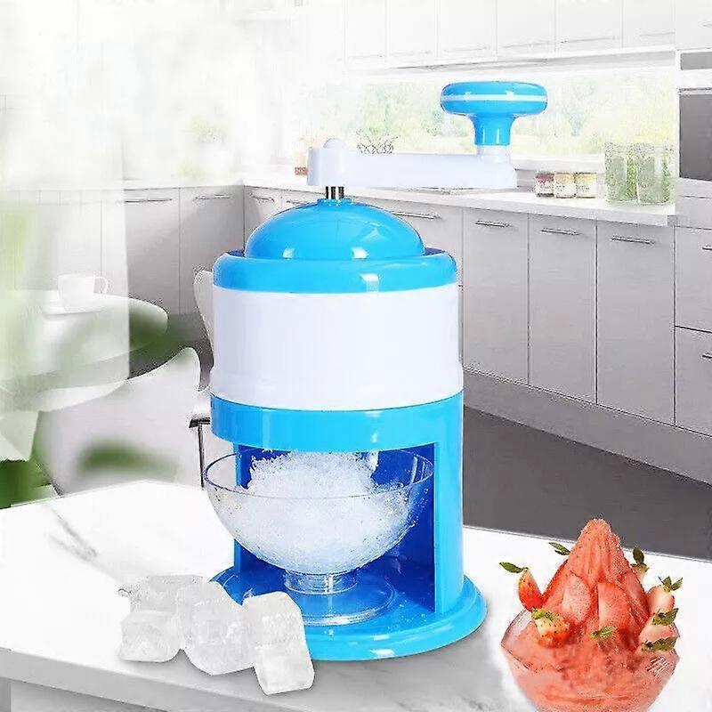 Carousel Safe Hand-Crank Ice Shaver, Portable Ice Shaver & Snow Cone Machine