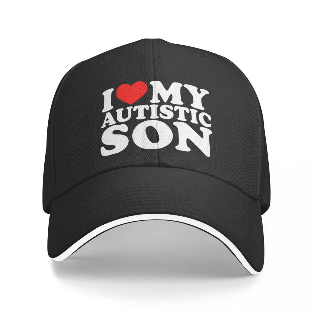 I Love My Autistic Son Baseball Cap Awareness Unisex Unisex Hip Hop Hats Sports Baseball Caps Gift