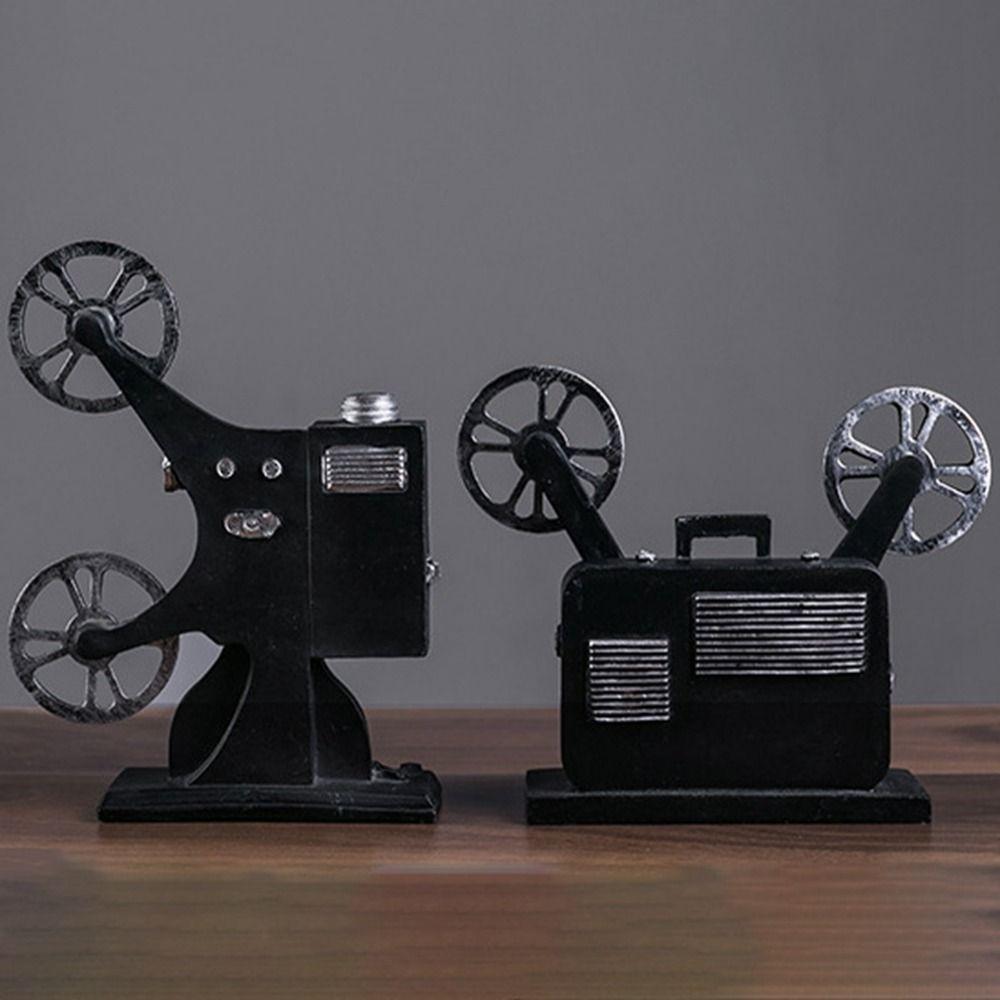 Handmade Movie Film Projector Sculpture Exquisite Projector Model Cinema Projector Ornaments Cafe