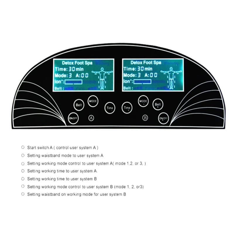 Dual Ionic Cleanse Detox Machine Electric Massage Cell Cleaning Feet Device Footbath Salon Spa Muscle Massager Body Health Care