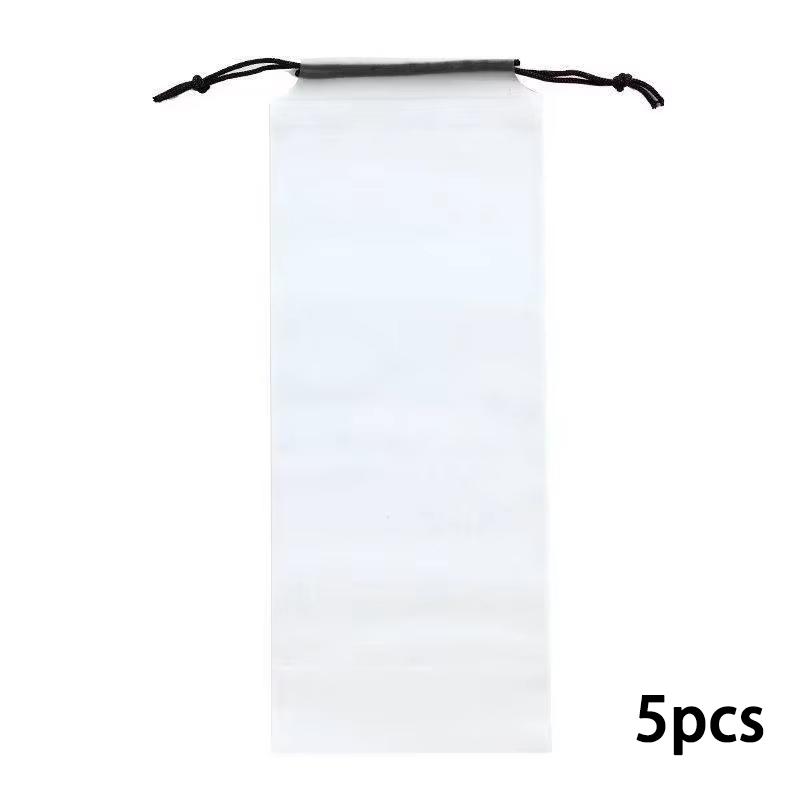

5/10Pcs Transparent Waterproof Umbrella Storage Bag Portable Reusable Drawstring Bag Home Storage Organizer Umbrella Accessories