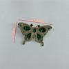 Elegant Vintage Green Butterfly Brooch Pin with Sparkling Rhinestones - Perfect for Dresses & Suits  Ideal Gift for Women