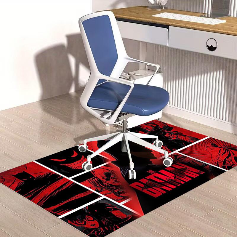 1pc Office Carpet Chair Mats The Batman Movie Poster Perfect for Office Chairs, Living Rooms, Or Bedrooms,Polyester Carpet.HDT214