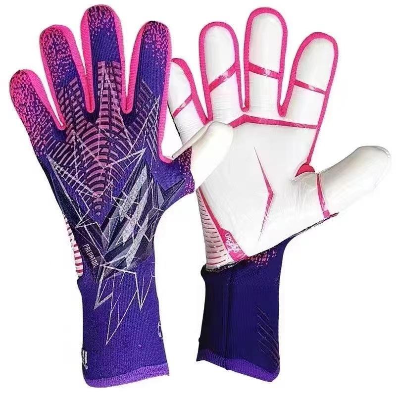 

Goalkeeper Football Gloves Adult Goalkeeper Falcon Match Professional Non-slip Childrens Gantry Breathable size 9 рожевий