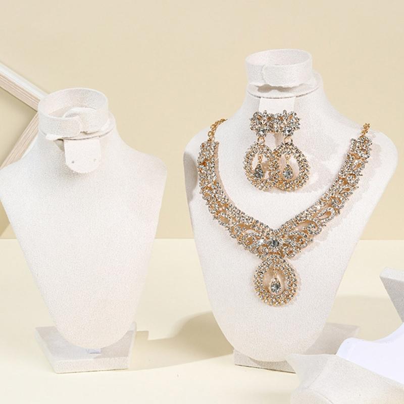 Practical Sturdy Lint Jewelry Bust Stand Small Necklace Display Holder Jewelry Accessory for Trade Show Exhibits