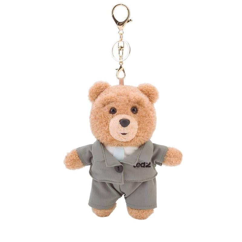 Ted2 Knuffel Sleutelhanger Kawaii Teddybeer Pluche Anime Hobby Knuffel Sleutelhanger Tas Hanger Poppen Kerst Verjaardag Cadeaus