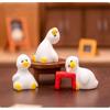 7 STuks Miniatuur Eend Ornamenten Leuke Kleine Eend Beeldjes Speelgoed Lichtgewicht Kleine Decoratie voor Poppenhuis Kinder Verjaardagsfeest Cadeaus