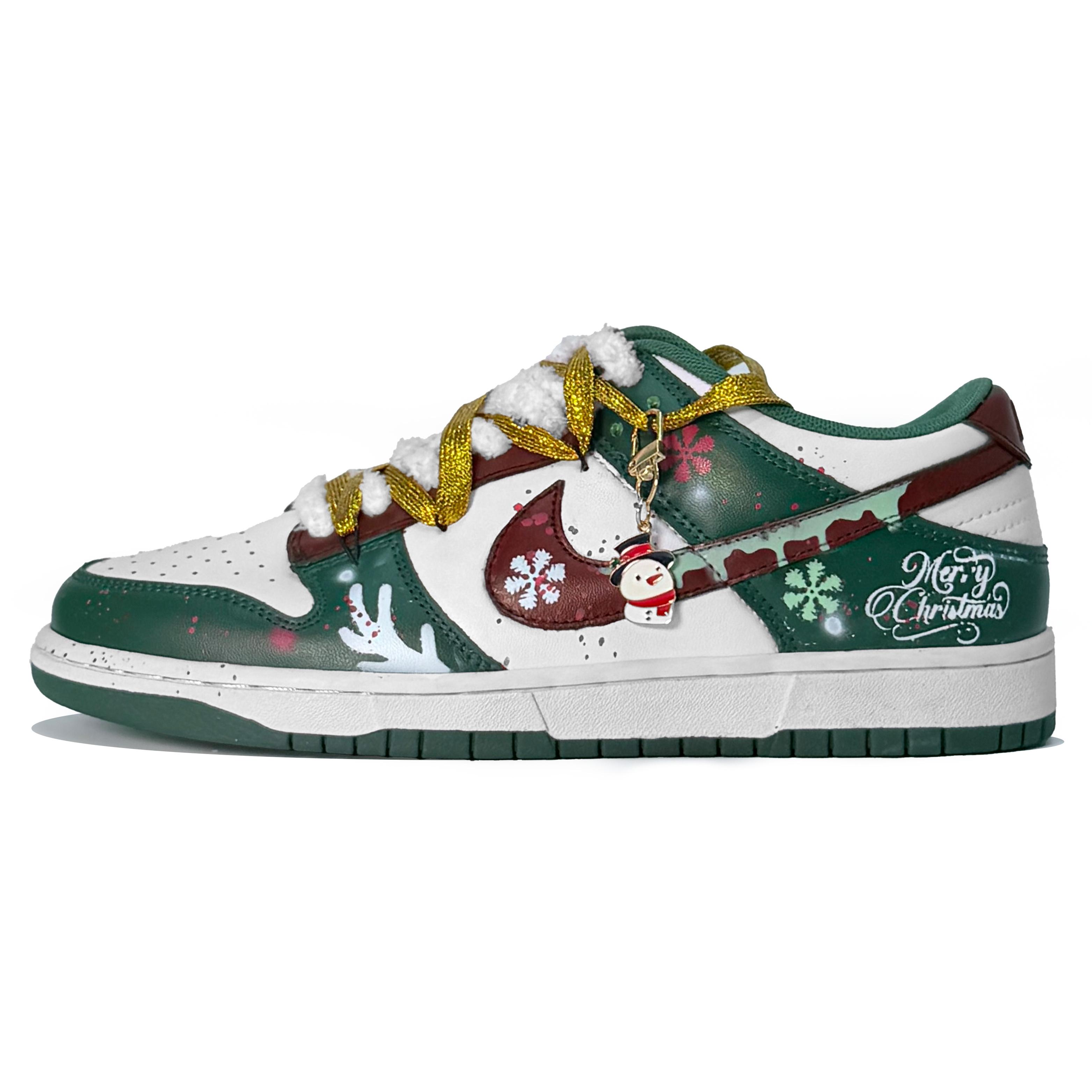 

Nike Dunk Synthetic Leather Abrasion Resistant Slip Resistant Low top Skateboard Shoes Unisex Green DD1391-101(Team1521-) 38