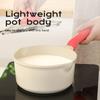 DONNOR Milk Pot Nonstick Induction Pot 2qt  Small Cooking Pot Soup Cooking Pot Non Toxic Sauce Pans for Kitchen PFAS Free