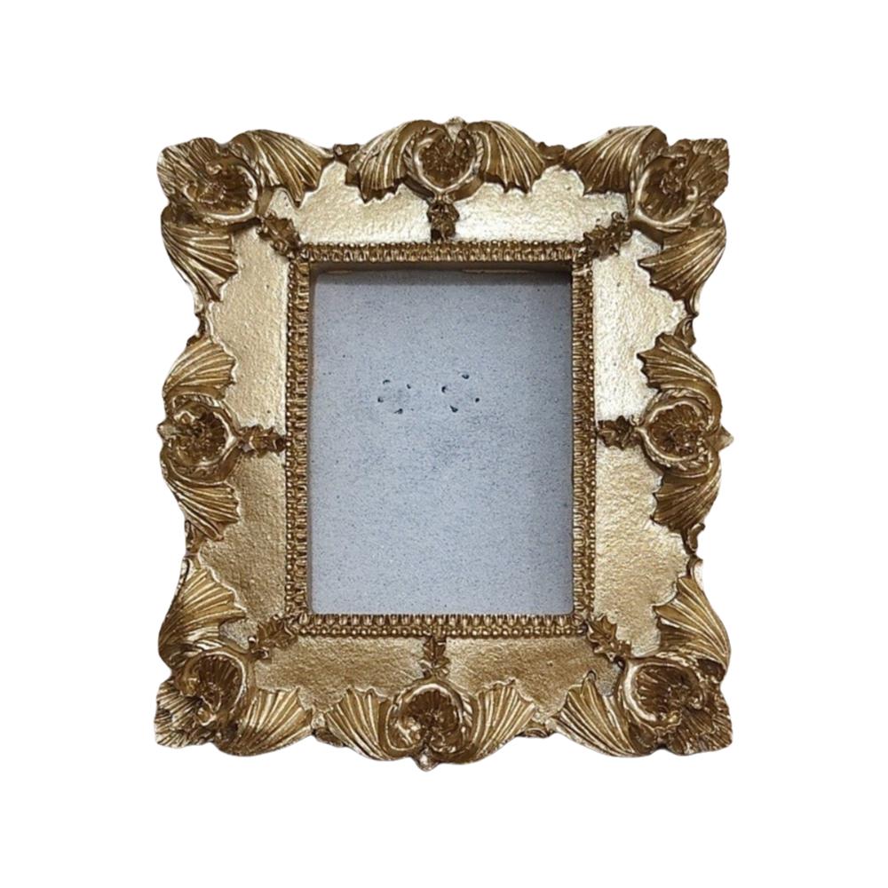 DIY Display Gold Antique Frame Can Be Placed Victorian Photo Frame Floral Photo Frame  Home Decor