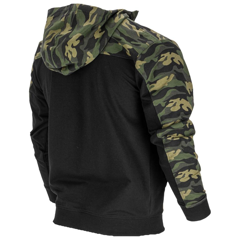 Hooded Sweatshirt with Zipper, Green-Black, "", Ce, Lahti